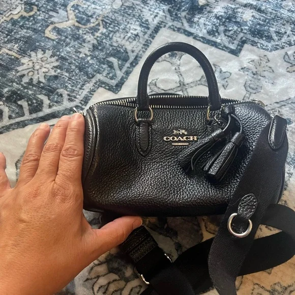 ⬇️Coach Black Mini Lacey Crossbody Bag - Picture 3 of 8